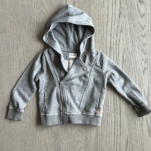 HUDSON KIDS SIDE ZIP HOODIE SWEATER